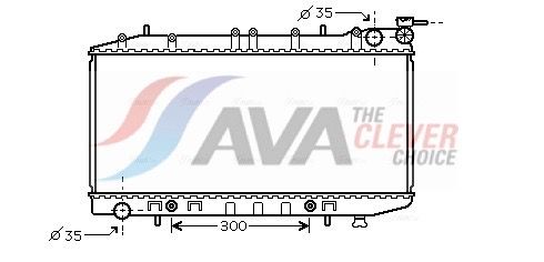 Kühler, Motorkühlung AVA QUALITY COOLING DN2203