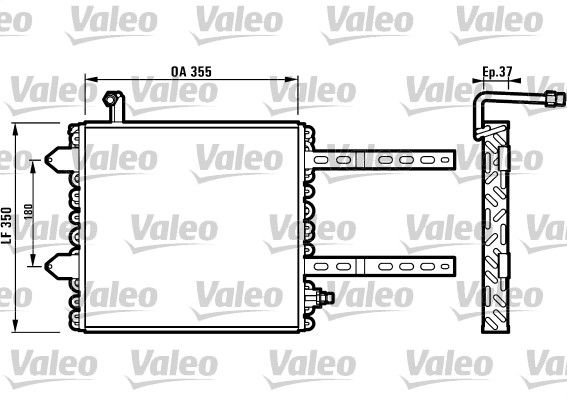 Kondensator, Klimaanlage VALEO 816972