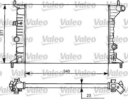 Kühler, Motorkühlung VALEO 731525
