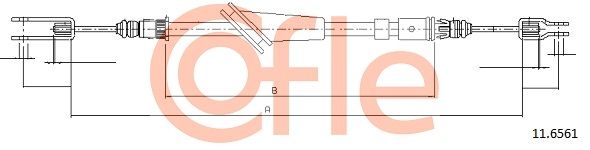 Seilzug Feststellbremse COFLE 11.6561