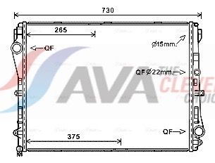 Kühler, Motorkühlung AVA QUALITY COOLING MS2667