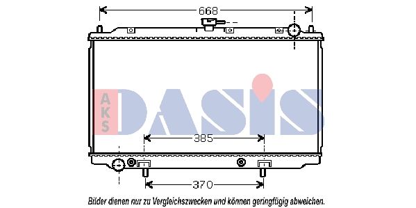Kühler, Motorkühlung AKS DASIS 070086N