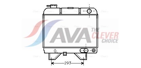 Kühler, Motorkühlung AVA QUALITY COOLING PEA2021