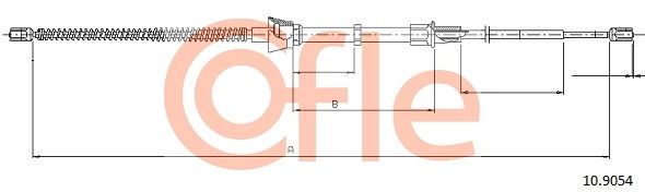 Seilzug Feststellbremse COFLE 10.9054