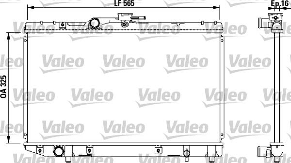 Kühler, Motorkühlung VALEO 732543