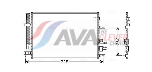 Kondensator, Klimaanlage AVA QUALITY COOLING ALA5097D