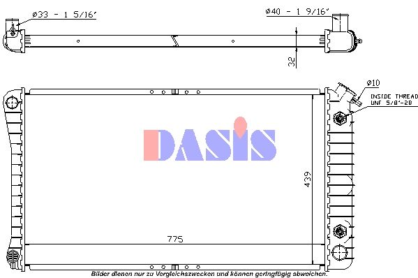 Kühler, Motorkühlung AKS DASIS 520810N
