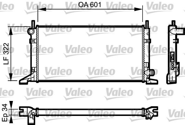 Kühler, Motorkühlung VALEO 731595