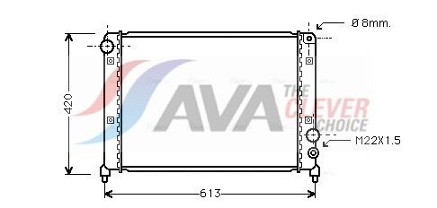 Kühler, Motorkühlung AVA QUALITY COOLING AL2031