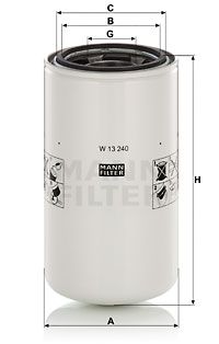 Filter, drifthydraulik MANN-FILTER W 13 240
