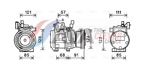Kompressor, Klimaanlage AVA QUALITY COOLING KAK145