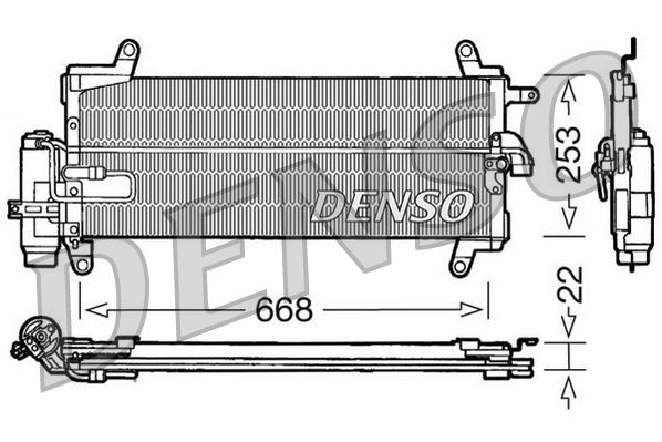 Kondensator, Klimaanlage DENSO DCN09093
