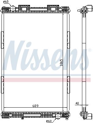 Kühler, Motorkühlung NISSENS 628720
