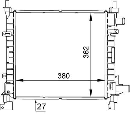 Kühler, Motorkühlung MAHLE CR626000S