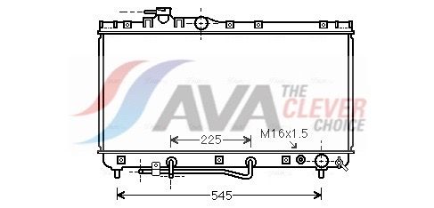 Kühler, Motorkühlung AVA QUALITY COOLING TOA2184