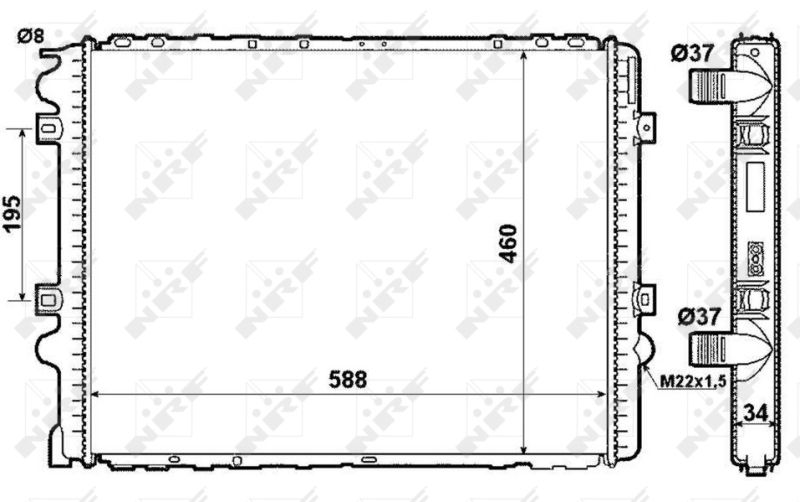 Kühler, Motorkühlung NRF 509710