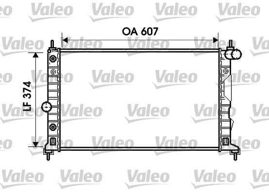 Kühler, Motorkühlung VALEO 734831