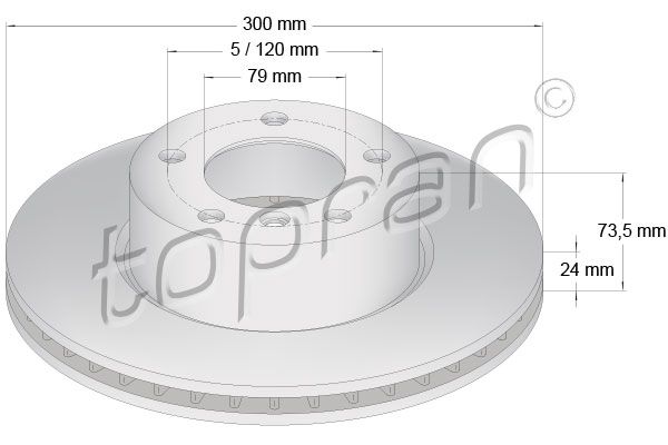 Bremsscheibe TOPRAN 500 947