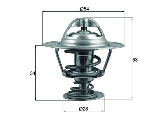 Thermostat, Kühlmittel MAHLE TX20388D