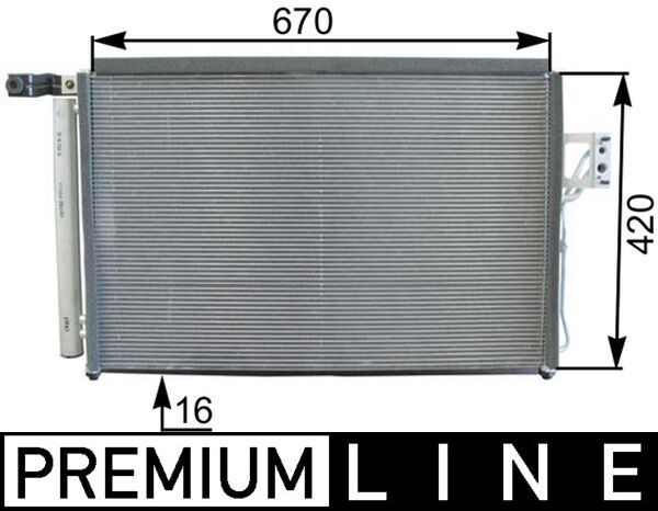 Kondensator, Klimaanlage MAHLE AC440000P