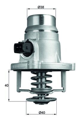 Thermostat, Kühlmittel MAHLE TM27101