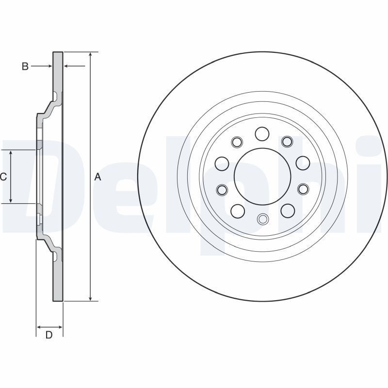 Bremsscheibe DELPHI BG4961C