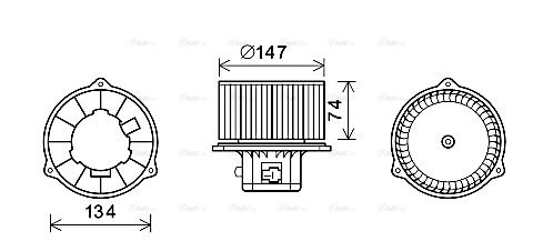 Innenraumgebläse AVA QUALITY COOLING hy8354