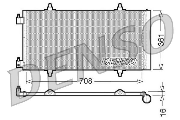 Kondensator, Klimaanlage DENSO DCN07011