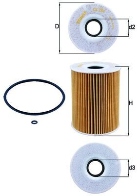 Ölfilter KNECHT OX 254D1