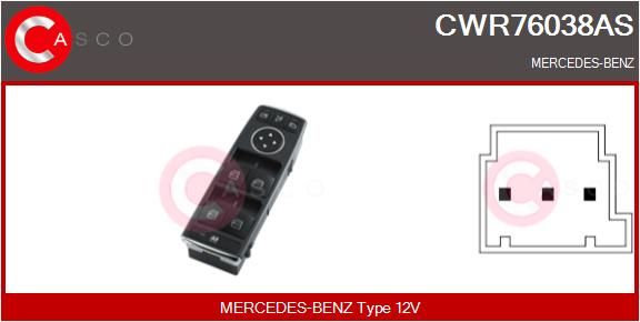 Schalter Fensterheber Casco CWR76038AS