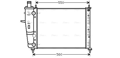 Kühler, Motorkühlung AVA QUALITY COOLING fta2230