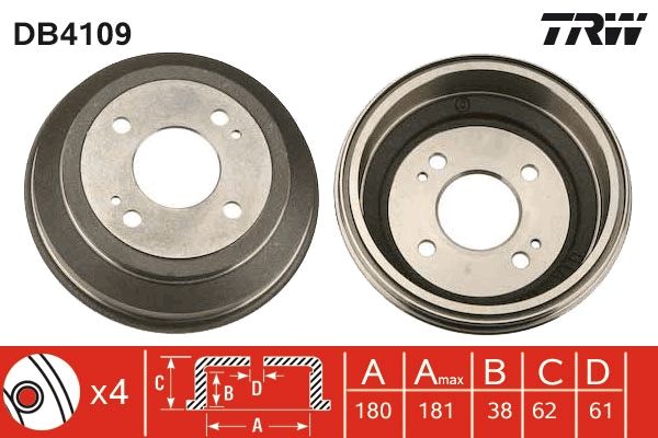 Bremstrommel TRW DB4109