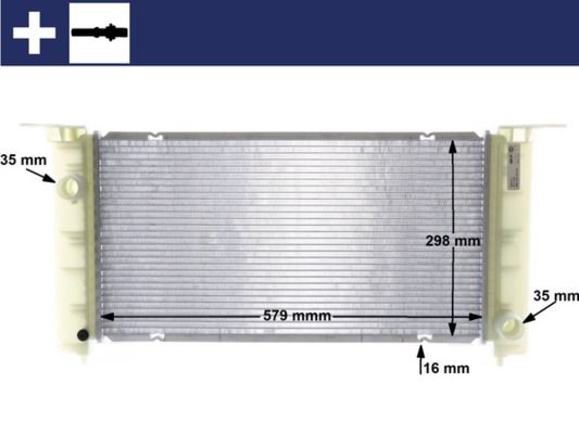 Kühler, Motorkühlung MAHLE CR1449000S