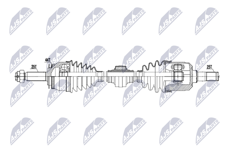 Antriebswelle (Gelenkwelle) NTY NPW-HY-680