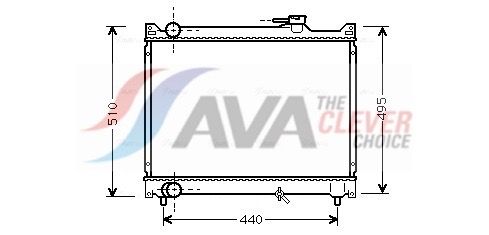 Kühler, Motorkühlung AVA QUALITY COOLING SZ2046