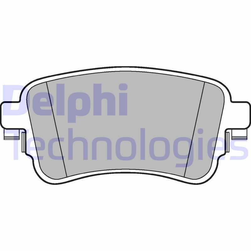 Bromsbeläggssats, skivbroms DELPHI LP3261
