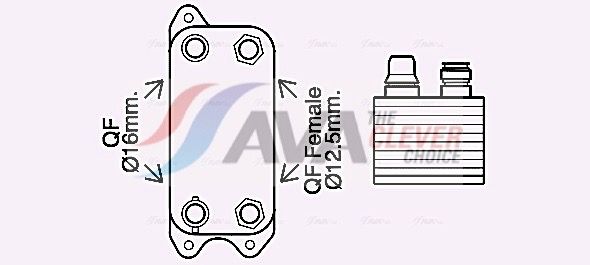 Ölkühler, Automatikgetriebe AVA QUALITY COOLING MS3686