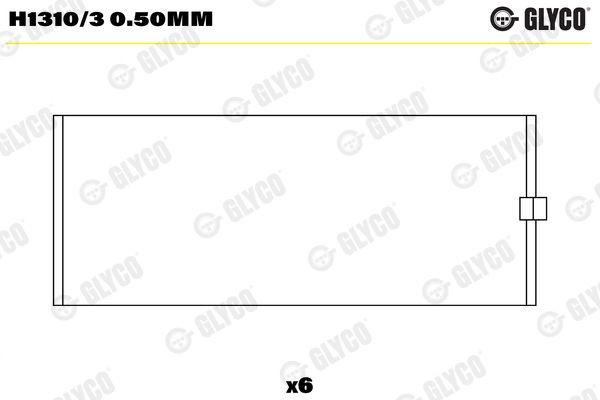 Kurbelwellenlager GLYCO H1310/30.50MM