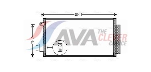 Kondensator, Klimaanlage AVA QUALITY COOLING FTA5411D