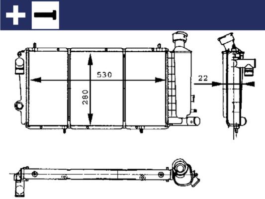 Kühler, Motorkühlung MAHLE CR429000S