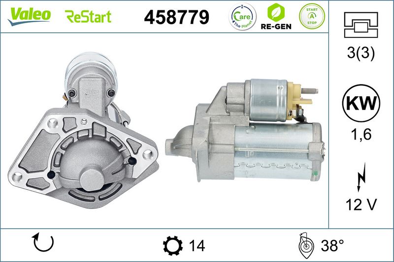 Starter VALEO 458779