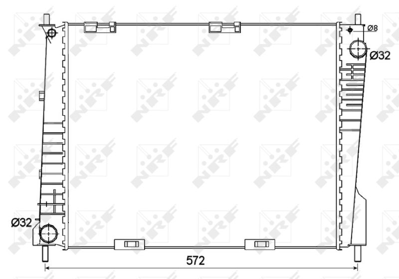 Kühler, Motorkühlung NRF 53125