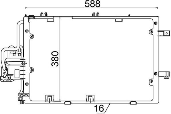 Kondensator, Klimaanlage MAHLE AC308000S