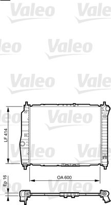 Kühler, Motorkühlung VALEO 735158