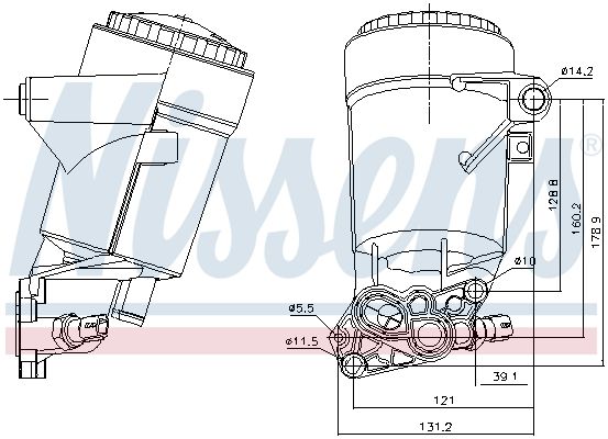 Ölkühler, Motoröl NISSENS 91338