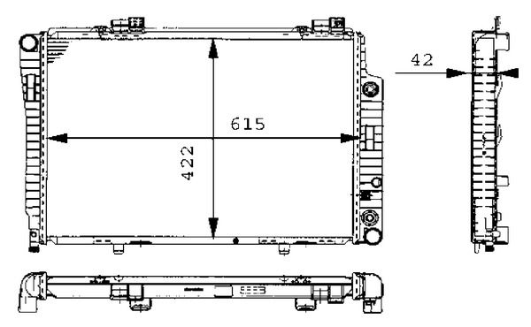 Kühler, Motorkühlung MAHLE CR248000S