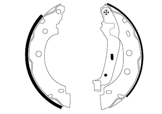 Bremsbackensatz TEXTAR 91052800