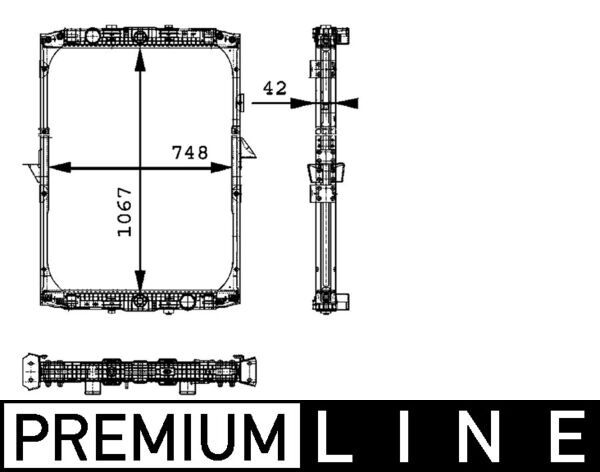 Kühler, Motorkühlung MAHLE CR690000P