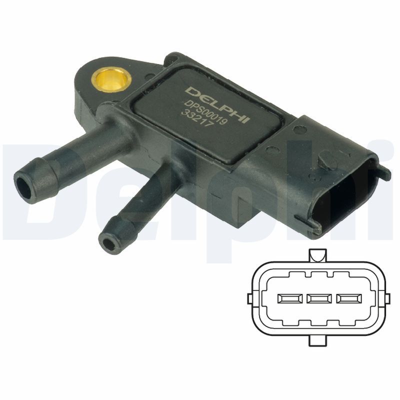 Sensor, Abgasdruck DELPHI dps00019