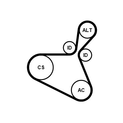 Keilrippenriemensatz CONTINENTAL CTAM 6PK1179EXTRAK1